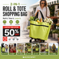 🔥 OFERTA ESPECIAL 🛒 Carrinho de Compras Dobrável 2 em 1 ✨ Carrinho de Supermercado Portátil e Leve