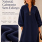 🍂 50% DESCONTO 💃 Vestido Feminino com Meio Zíper – Design Elegante em Linha A & Confortável ✨