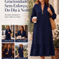 🍂 50% DESCONTO 💃 Vestido Feminino com Meio Zíper – Design Elegante em Linha A & Confortável ✨