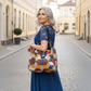 💎 Oferta Exclusiva 👜 Mala de Ombro Feminina Patchwork – Design único, espaço amplo & acessório elegante ✨