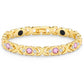 🔥 COMPRE 1 LEVE 1 GRÁTIS  💎 Pulseira Feminina Magnética – Elegante com Cristais Brilhantes✨