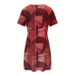 🔥💙50% DESCONTO | 50K VENDIDOS Vestido recorte manga curta tecido macio para uso diário