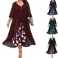✨ Nova Coleção 👗 Vestido de Chiffon com Efeito 2 em 1 – Design em camadas, corte elegante & estilo feminino 🌸
