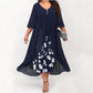 ✨ Nova Coleção 👗 Vestido de Chiffon com Efeito 2 em 1 – Design em camadas, corte elegante & estilo feminino 🌸