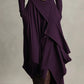 🎅🏻🎉Women's Elegant High-Neck Asymmetrical Draped Maxi Dress