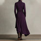🎅🏻🎉Women's Elegant High-Neck Asymmetrical Draped Maxi Dress