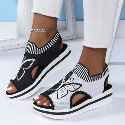 🔥 OFERTA DE VERÃO ☀️ Sandálias Plataforma de Dedo Aberto 💃 Conforto e Estilo