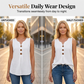 🔥50% DESCONTO ✨ Blusa V-Neck Feminina | Leve, Respirável & Elegante