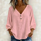 💖👚 50K+ VENDIDO | Blusa Solta com Decote em V – Disfarça a Barriguinha 🌸