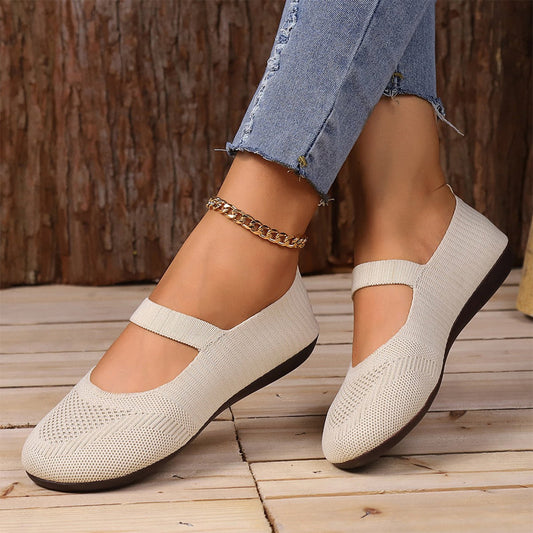 👟🌬️ 50% OFF! Breathable Knit Flats – Soft as clouds, anti‑slip sole. Walk for hours, feet stay cool & fresh. Your new favourite! 🌸✨