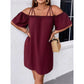 🔥50% DESCONTO ✨ Vestido Mini Ombros à Mostra | Solto & Elegante