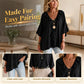 🔥50% KORTING ✨ V-Hals Blouse met Ruches – Elegant & Comfortabel