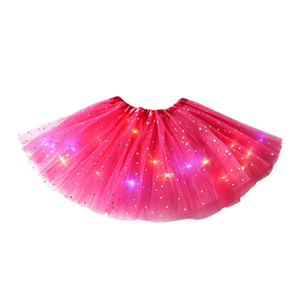 🔥 OFERTA ESPECIAL ✨ Saia Tutu LED – Brilho Mágico para Festas e Apresentações | Tamanhos Infantil e Adulto