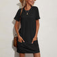 ✨ Tendência Top 💕 Vestido T-shirt Casual com Bolsos