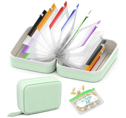 🏆 Preço especial do último dia: 22,99 €! 💊 Conjunto de bolsas impermeáveis para comprimidos A8 – para 7 a 14 dias de medicamentos e vitaminas 💧 Estrutura impermeável e resistente a impactos