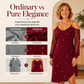 🔥 50% DE DESCONTO ✨ Vestido com Ombros à Mostra e Estrelas – Elegância que Encanta ✨