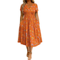 🔥 50% DESCONTO ✨ Vestido de Flores com Decote em V 👗 Corte que Emagrece e Bolsos Ocultos para Conforto Diário