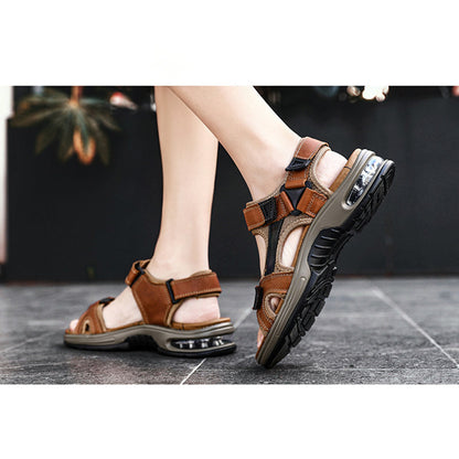 🔥50% DESCONTO 🦶Sandálias Masculinas Confortáveis – Amortecimento e Caminhada Fácil✨