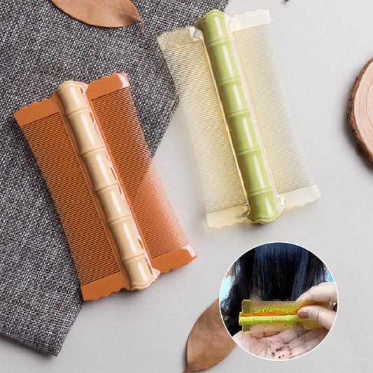 💥2+3 GRÁTIS🎁🎋 Pente de Piolhos Bambu – Limpeza Suave e Prática