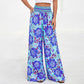 🔥 50% DESCONTO 🌸 Calça Boho Feminina – Cintura Alta e Pernas Largas para Máximo Conforto ✨