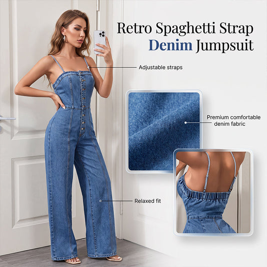 🔥⏰Envio Grátis Limitado👖 Macacão Jeans Chic 👗 Ajuste Perfeito & Estilo Único