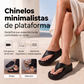 👡 50% DE DESCONTO – PROMOÇÃO LIMITADA! ✨ Sandálias Anabela de Bico Aberto para Mulher – Material EVA – Plataforma Leve & Tira no Dedo para o Verão