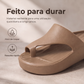 👡 50% DE DESCONTO – PROMOÇÃO LIMITADA! ✨ Sandálias Anabela de Bico Aberto para Mulher – Material EVA – Plataforma Leve & Tira no Dedo para o Verão
