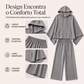✨ Bestseller 👗 Conjunto Feminino com Capa – Caimento Solto & Efeito Elegante