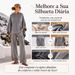 ✨ Bestseller 👗 Conjunto Feminino com Capa – Caimento Solto & Efeito Elegante