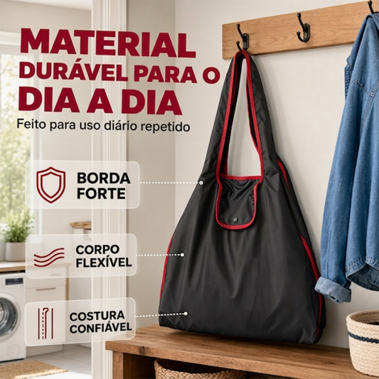 🔥 50% OFF ⏰ Bolsa Dobrável Grande – Leve e Espaçosa