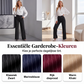 Dames hoge taille gestreepte wijde pijpen broek