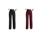 Dames hoge taille gestreepte wijde pijpen broek