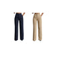 Dames hoge taille gestreepte wijde pijpen broek