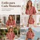 Blusa feminina vintage com estampa floral e decote V com babados