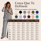 🌸 Nova Coleção 👚 Conjunto Feminino de Camisa e Calças de Perna Larga – Estilo elegante, corte fluido & conforto diário ✨
