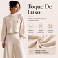 💎 Oferta Exclusiva 👚👖 Conjunto Feminino de Top Cropped e Calças de Perna Larga – Visual moderno, corte favorecedor & conforto descontraído 、