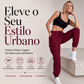 Calças cargo casuais femininas com cordão na cintura