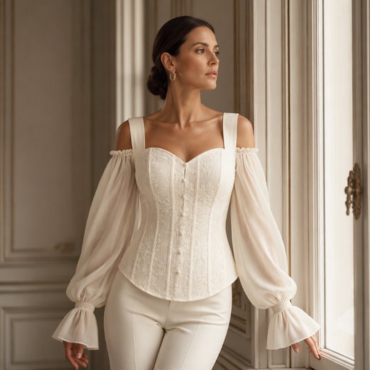 🌸 Nova Coleção ✨ Blusa Feminina Jacquard Floral com Ombros Descobertos – Design Exclusivo, Valoriza a Feminilidade & Estilo Elegante 💕