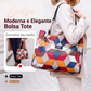 💎 Oferta Exclusiva 👜 Mala de Ombro Feminina Patchwork – Design único, espaço amplo & acessório elegante ✨