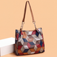 💎 Oferta Exclusiva 👜 Mala de Ombro Feminina Patchwork – Design único, espaço amplo & acessório elegante ✨