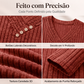 🌸 Nova Coleção 👚 Camisola Feminina Canelada com Decote em V – Botões decorativos, estilo elegante & ajuste confortável ✨