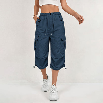 💎 Oferta Exclusiva 👖 Calças Cargo Capri Femininas Leves – Secagem rápida, bolsos práticos & conforto para atividades diárias ✨