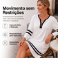 🔥 Nova Coleção 👗 Vestido Feminino Casual às Riscas com Meio Fecho e Manga Comprida ✨ estilo moderno, conforto diário & visual versátil