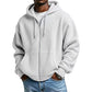 💎 Oferta Exclusiva 👕 Hoodie Masculino com Fecho Completo e Textura Waffle – Estilo Moderno, Conforto Diário & Visual Casual ✨