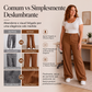 🔥 Tendência Atual 👖 Calças Femininas de Perna Larga às Riscas – Design Elegante, Corte Confortável & Visual Alongado ✨