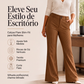 🔥 Tendência Atual 👖 Calças Femininas de Perna Larga às Riscas – Design Elegante, Corte Confortável & Visual Alongado ✨