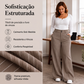 🔥 Tendência Atual 👖 Calças Femininas de Perna Larga às Riscas – Design Elegante, Corte Confortável & Visual Alongado ✨