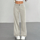 🔥 Tendência Atual 👖 Calças Femininas de Perna Larga às Riscas – Design Elegante, Corte Confortável & Visual Alongado ✨