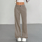 🔥 Tendência Atual 👖 Calças Femininas de Perna Larga às Riscas – Design Elegante, Corte Confortável & Visual Alongado ✨