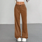 🔥 Tendência Atual 👖 Calças Femininas de Perna Larga às Riscas – Design Elegante, Corte Confortável & Visual Alongado ✨